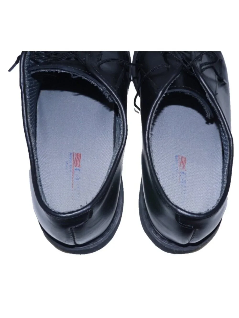 Capps black leather dress work shoes oil resistant Vibram soles 90258 Mens 10.5D